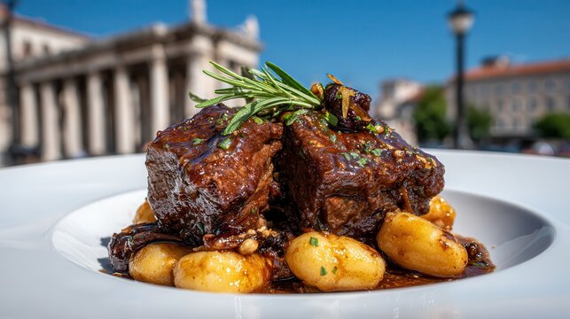 Tender beef paticada with gnocchi in Split