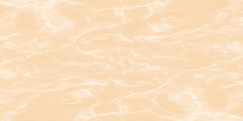 Fototapeta premium Beige water surface background with soft caustics ripples and gentle sunlight reflections for organic beauty concept