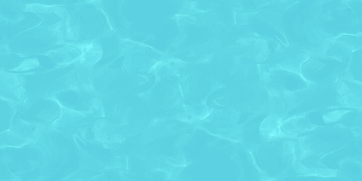 Blue swimming pool water background with bright sun reflections and caustics ripples texture abstract fluid pattern
