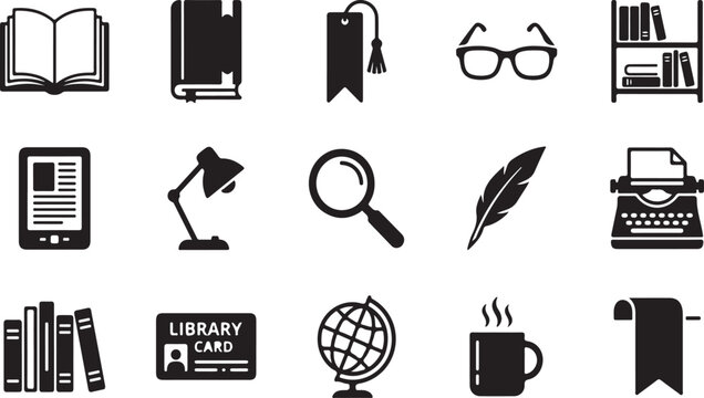 Black and white for education, office, and technology
