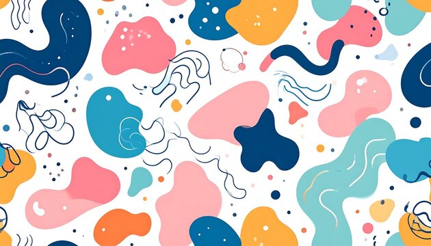 Colorful abstract watercolor paint splatter design.