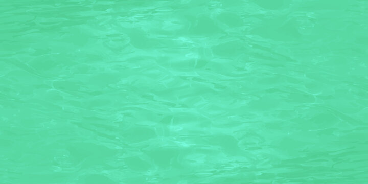 Abstract green water ripples background with soft light reflection emerald liquid surface texture for design