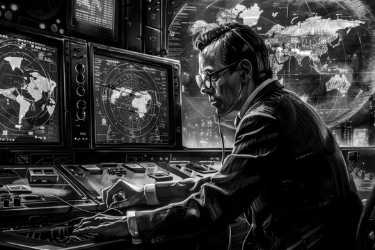 A covert operative gathers vital intelligence behind enemy lines, navigating intrigue and danger with stealth and precision