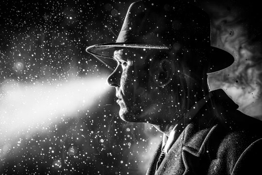 Undercover agent concept with covert mission and surveillance