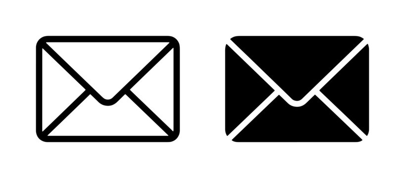 Email Icons, Envelope Symbols, Mailbox Graphics, Communication Vector Art, Message Icons, Contact Symbols