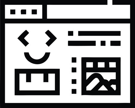Web Development Interface with Code and Visual Elements in Browser Frame