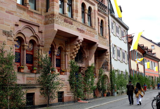 Herrenstra&szlig;e in Freiburg im Breisgau an Fronleichnam