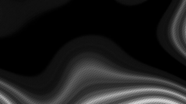Abstract gradient halftone dotted background motion pattern. Seamless loop in retro monochrome vintage style in 4k. Fit for tint, alpha, or overlay layer. Half Tone minimal 