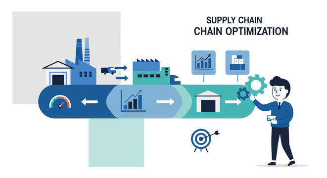 Businessman Optimizing Supply Chain.