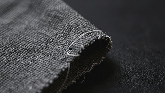 karate defeat concept with close up of torn black belt