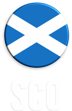 Circular scotland national flag image featuring blue and white saltire emblem, ideal for country symbol or patriotic designs. Suitable for presentations, flyers, and branding materials.