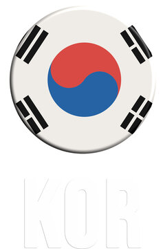 Circular emblem featuring the south korean flag trigrams suitable for national pride graphics, travel guides, cultural events, and educational materials.