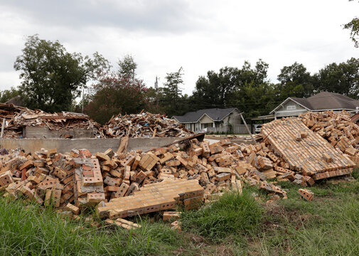 Demolition of Church of Christ on Duval St Located in Troup, TX