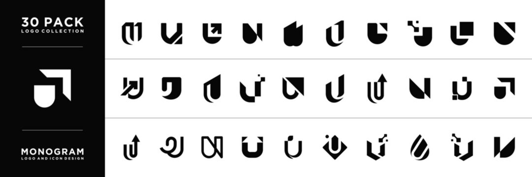 Letter U logo , Letter U monogram logo ,U letter Logo Design Collection.