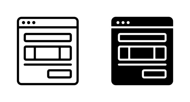 Web Form Interface Icons, Data Input Fields, User Interface Elements, Website Design Templates