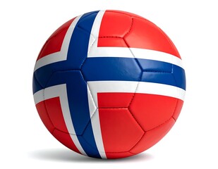 Naklejka premium Colorful 3D geometric sphere with red and blue segments.