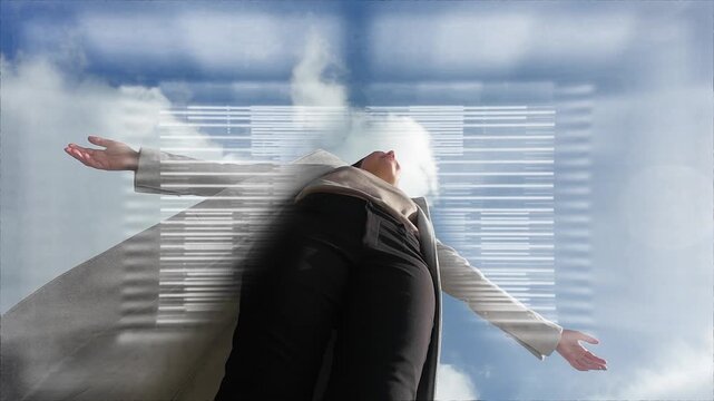 Mental health and healing concept woman self-awareness in nature