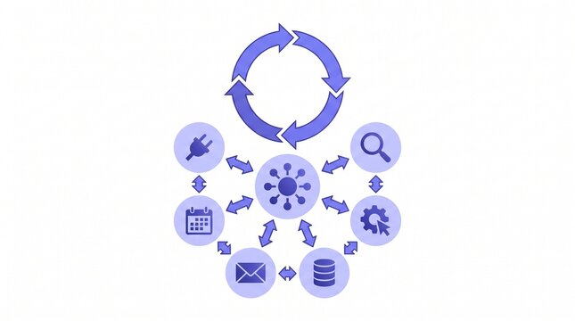 AI Agent Agentic Workflow Diagram for Autonomous Task Automation and Enterprise AI Presentation