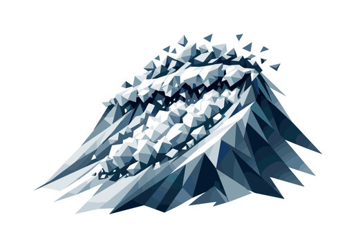avalanche snow roar, the setup phase showing snowpack destabilizing at the top