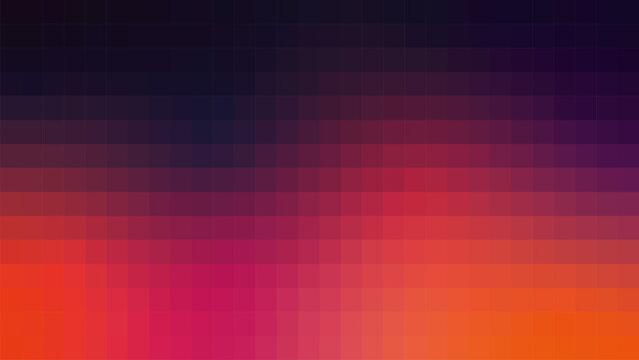 Glass blocks. Modern geometric background with abstract pixelated colorful gradient. Digital mosaic mesh pattern with soft blurry square pixels for tech, web design, and banners.