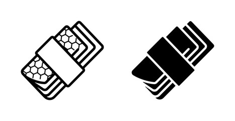 Sushi Icon Set, Maki Roll and Nigiri Vector Graphics, Japanese Food Symbols, Asian Cuisine Icons, Restaurant Menu Elements © Touhidul