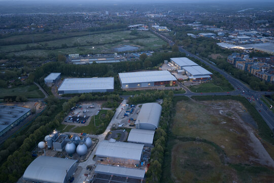 Factories and Industrial area Basingstoke Road Reading UK