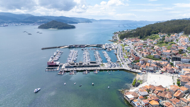 Combarro port and fishing village on r&iacute;a de pontevedra