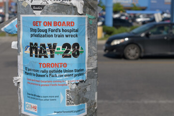 Obraz premium street poster in Toronto (protest)