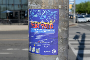 Naklejka premium street poster in Toronto (Carlton Village Fun Fair)