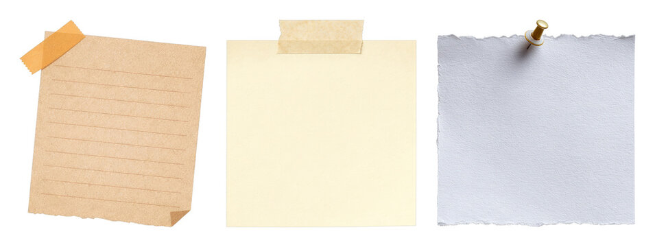 PNG Sticky notes paper textures variety on transparent background