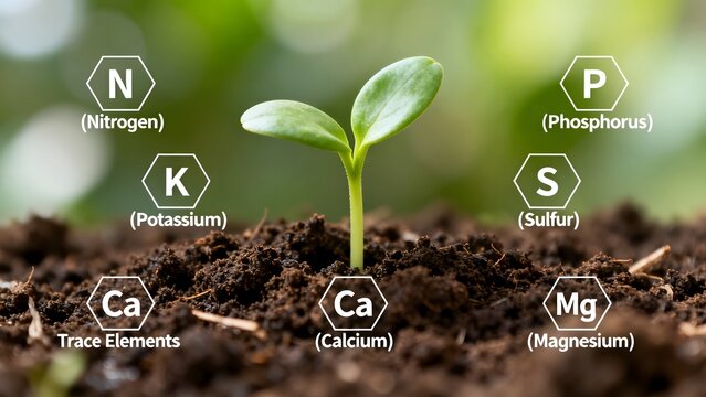 Sprout with nutrient labels