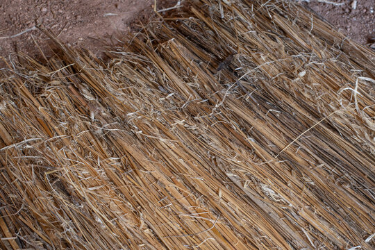 Woven grass mat