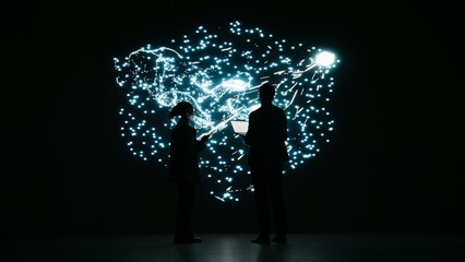 Engineering team optimizes AI machine learning model by adjusting parameters, Tech startup...