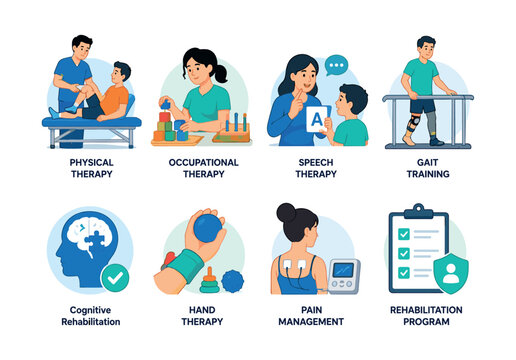 Diverse rehabilitation services for patient recovery and well-being