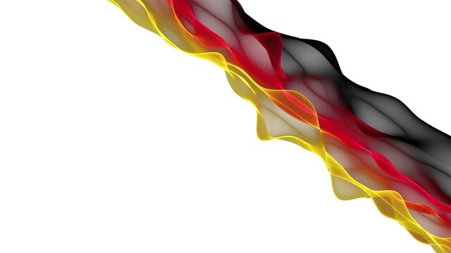 Fantastic German color wave video animation in slow motion for sport events and space for text, 4096x2304 loop 4K