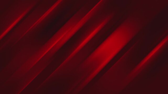 Dark red abstract background with diagonal glowing light streaks. Dynamic motion effect with smooth gradients for digital media design and creative presentation theme.
