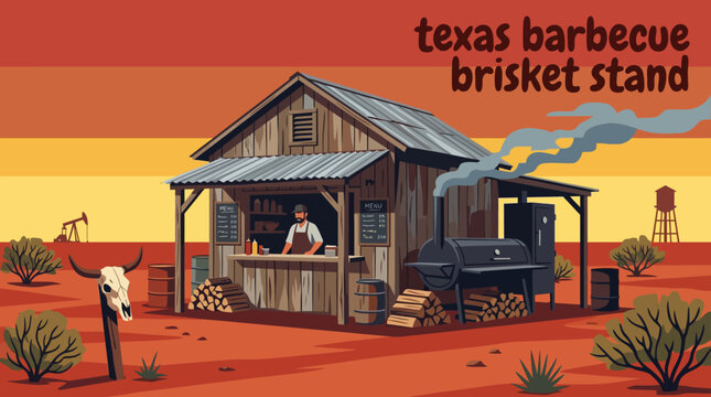 texas barbecue brisket american street food cuisine snack fastfood urban market vendor travel culture culinary