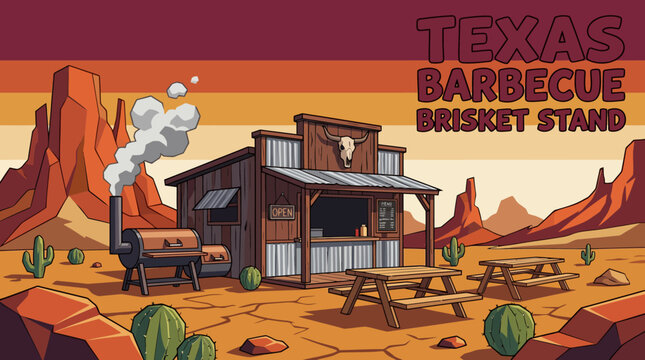 texas barbecue brisket american street food cuisine snack fastfood urban market vendor travel culture culinary