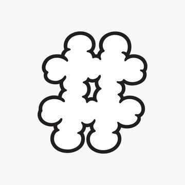 Abstract symmetrical floral pattern vector