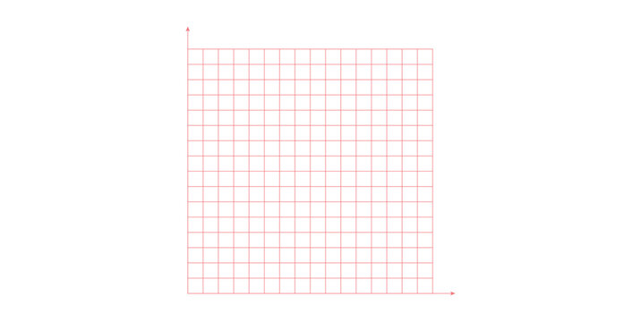 Grid Paper. Cartesian Coordinate System in Mathematics.