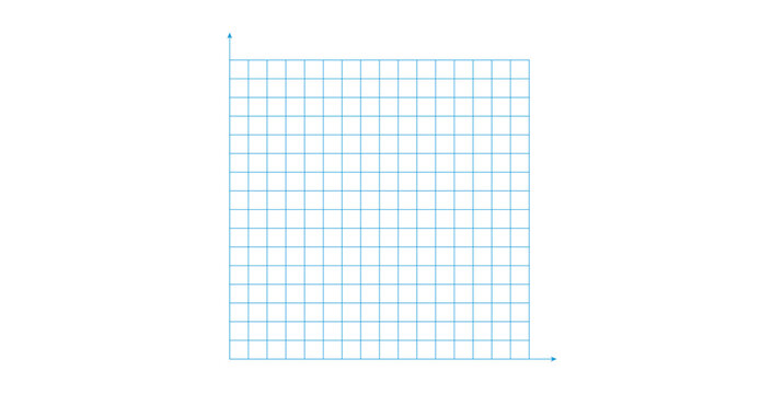 Grid Paper. Cartesian Coordinate System in Mathematics.