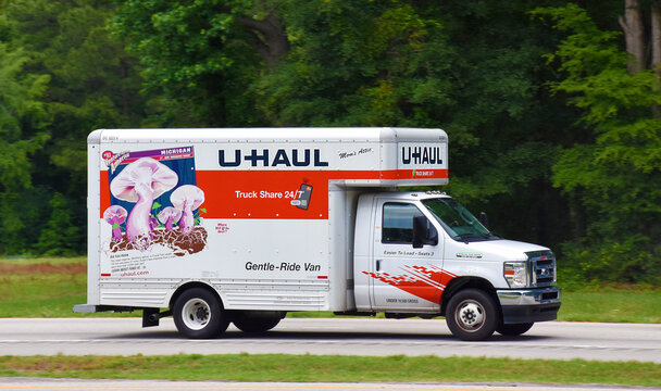 U-Haul Moving Truck on the Road