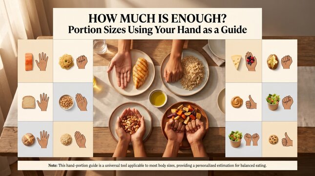 How Much Is Enough: Portion Sizes Using Your Hand as a Guide