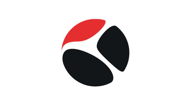 Coffee Bean Logo Design Symbol.