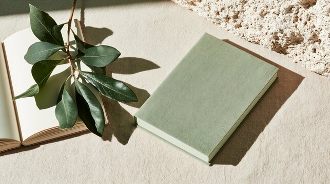 Green Packaging Box with Botanical Branches