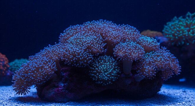Coral reef underwater scene