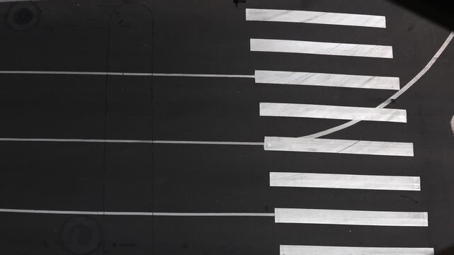 Downtown Street From Above Timelapse