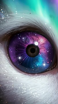 Galaxy cat eye