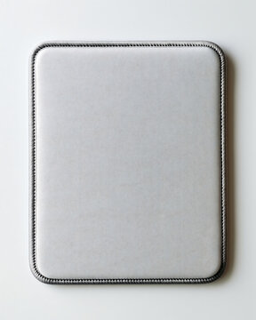 Blank Mouse Pad Mockup White Background Logo Ready Template for Commercial Print