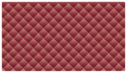 Fototapeta premium Red quilted leather texture background